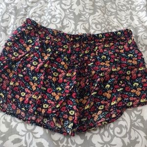 Flower Pajama Shorts